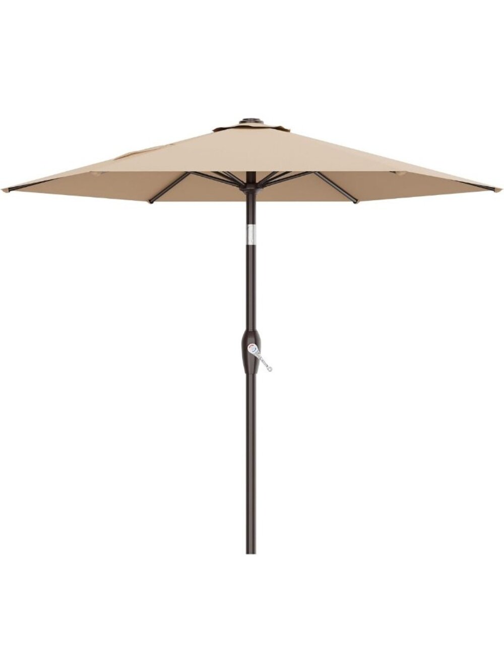 7.5FT Patio Market Umbrella with Tilt & Crank - Heavy-Duty Outdoor Shade for